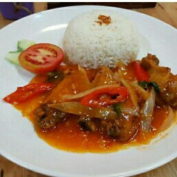 NASI AYAM ASAM MANIS