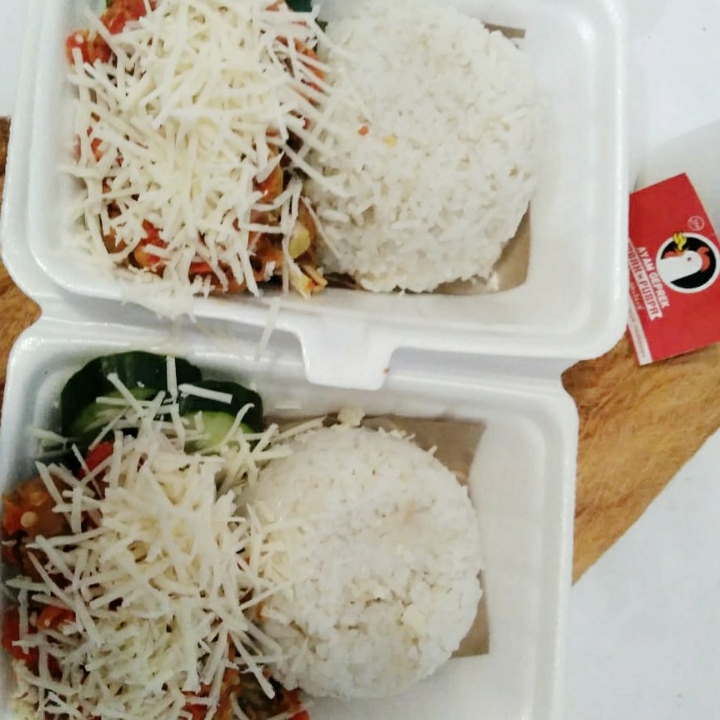 NASI AYAM GEPREK KEJU CHEDDAR