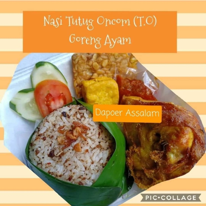 NASI PUTIH AYAM GORENG PAKET KOMPLIT