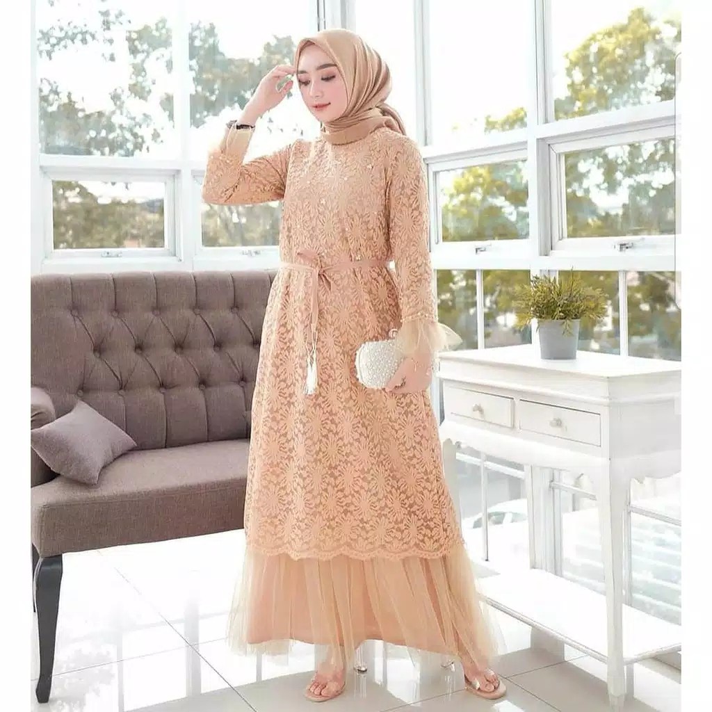 NEW  Juliana Maxy  Gamis Brokat Terbaru  Outfit Kondangan Terlari