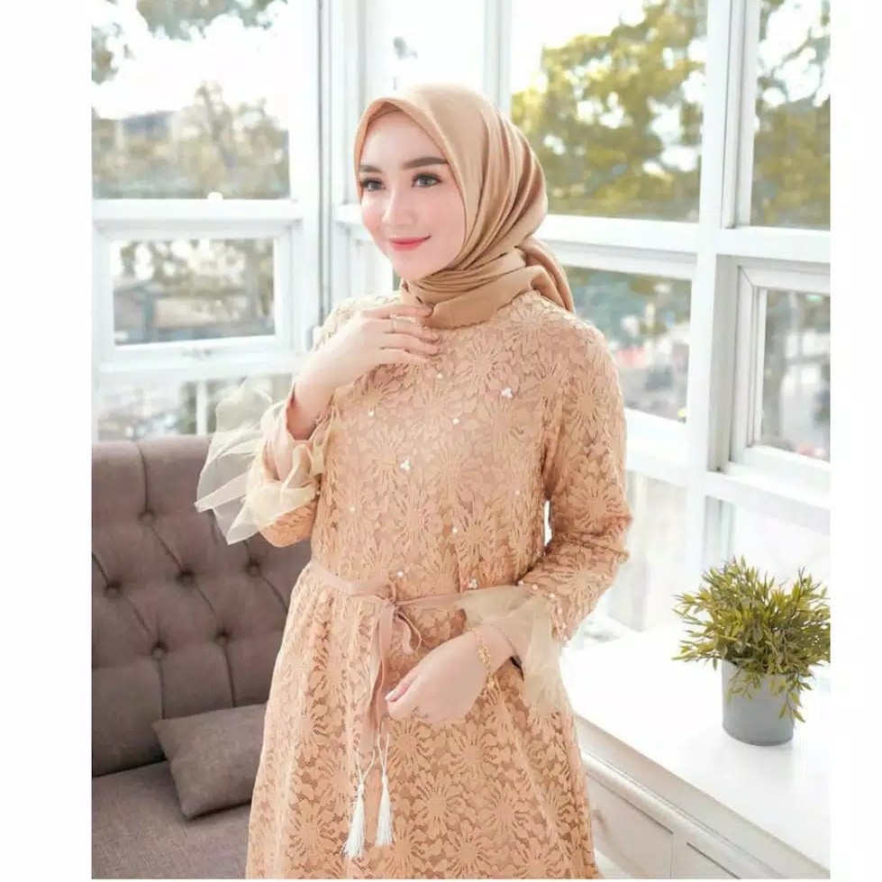 NEW  Juliana Maxy  Gamis Brokat Terbaru  Outfit Kondangan Terlari 2