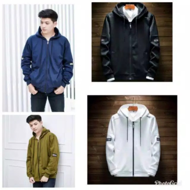 NEW OR Hoodie zipper jaket pria