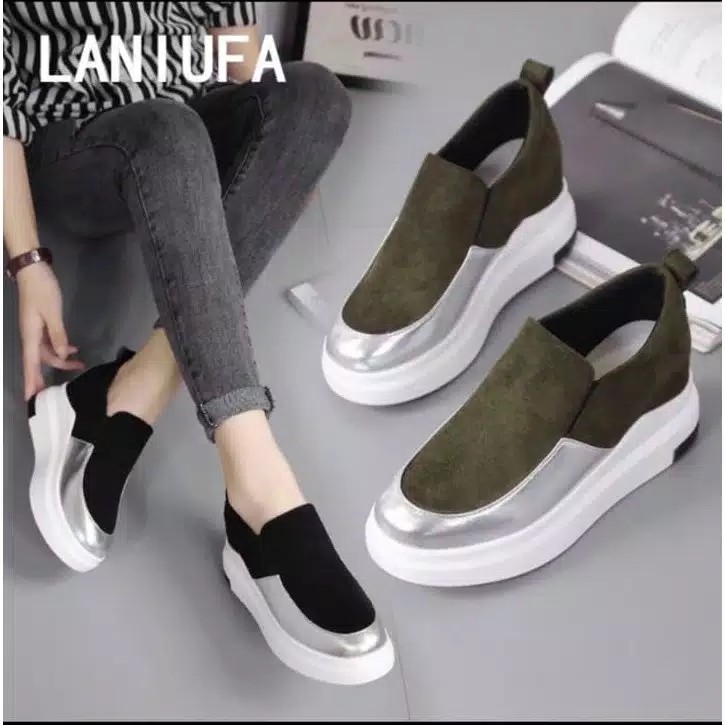 NEW sepatu wanita slip on wieke