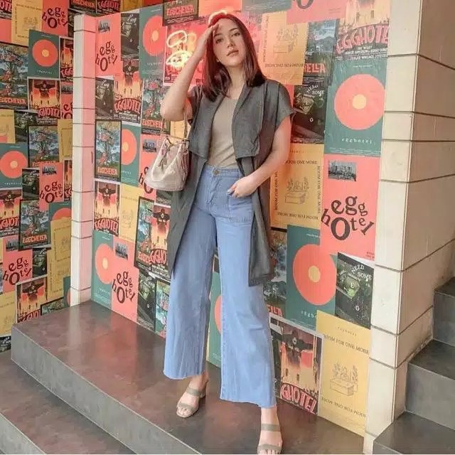 NINA KULOT POCKET JEANS  KULOT RAWIS 2