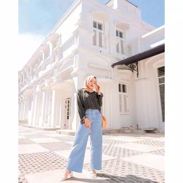 NINA KULOT POCKET JEANS  KULOT RAWIS 4