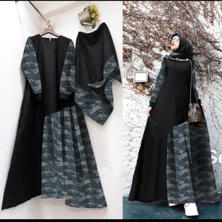 NONI BLACK HIJAB SET