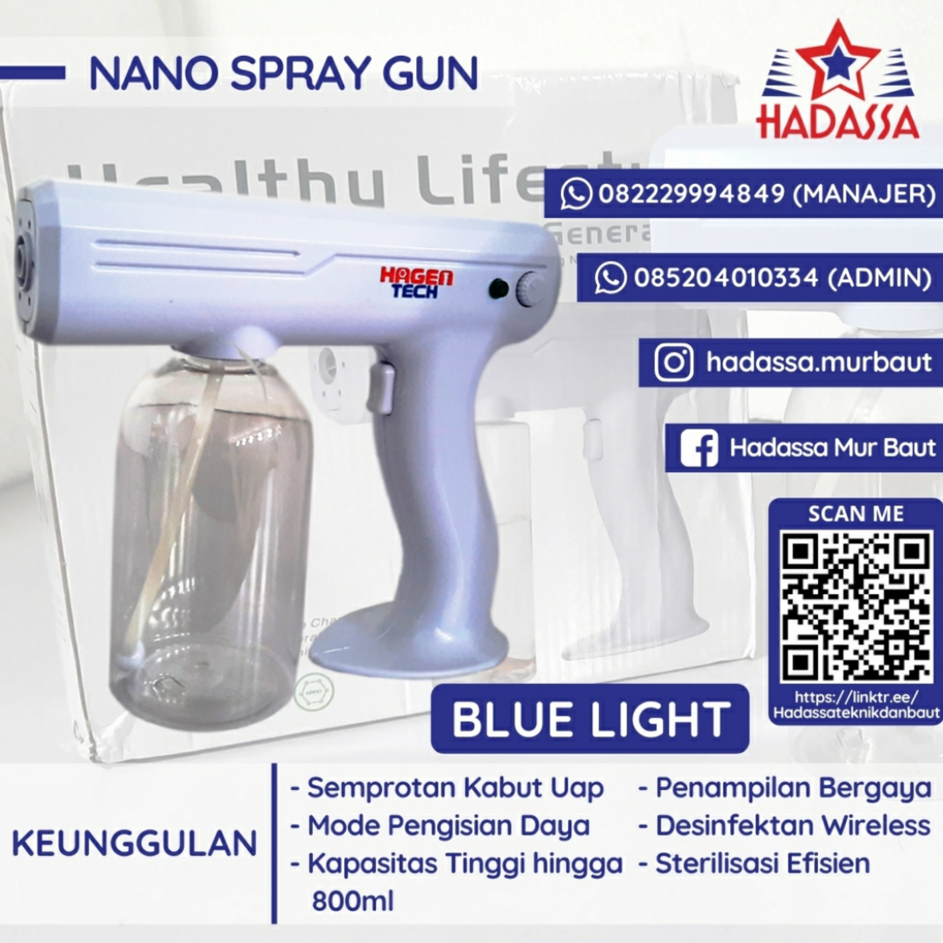 Nano Spray Gun Blue Light