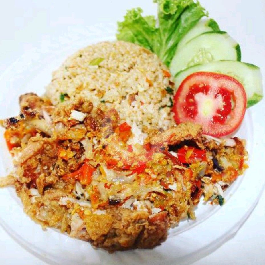 Nasgor Ayam Geprek Telor Ceplok