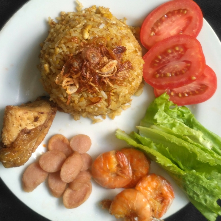 Nasgor Udang Telur