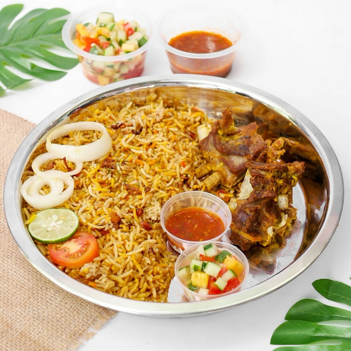 Nasi Arabian Kambing Talam Medium