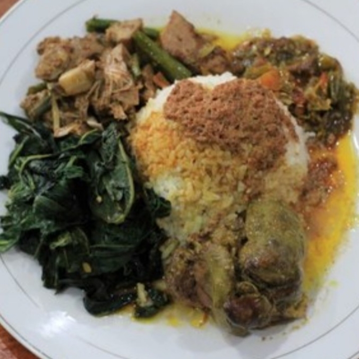 Nasi Ati Ampela Komplit