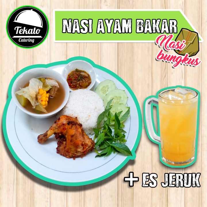 Nasi Ayam Bakar Es Jeruk