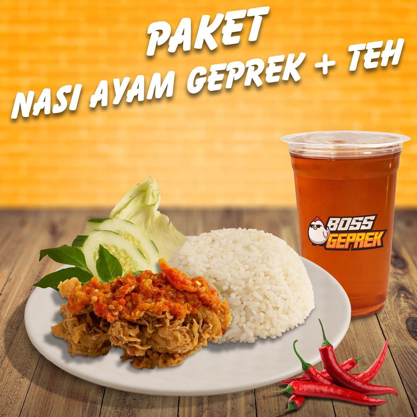 Nasi Ayam Geprek Ice Tea