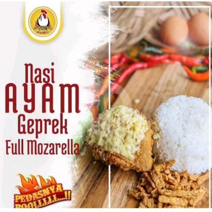 Nasi Ayam Geprek Full Mozarella