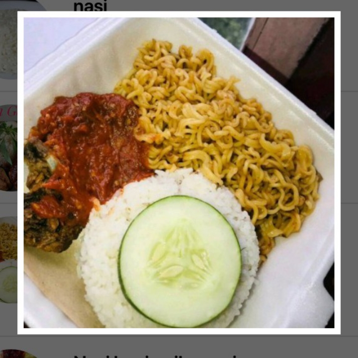 Nasi Ayam Geprek Mie Indomie