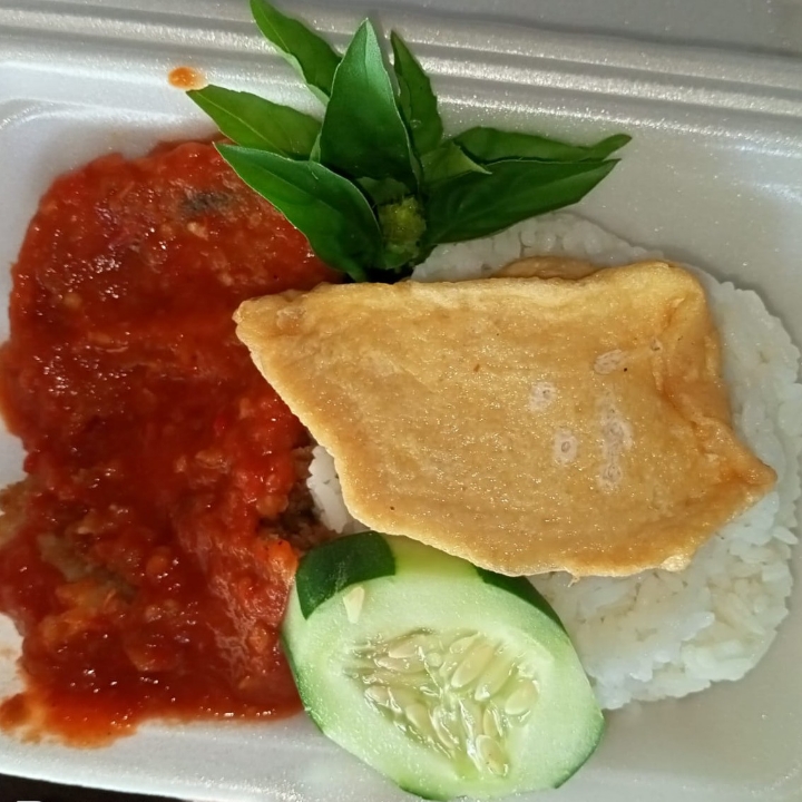 Nasi Ayam Geprek Sambal Tomat