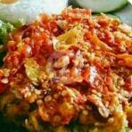 Nasi Ayam Geprek Tempe Goreng