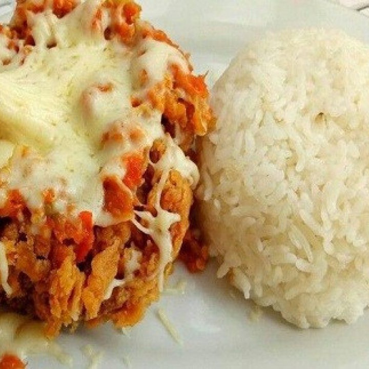 Nasi Ayam Mozarella