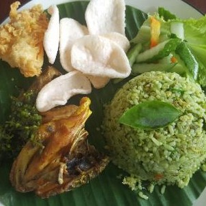 Nasi Ayam Penyet Cabe Ijo