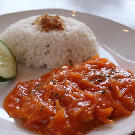 Nasi Ayam Sambal Asam Manis