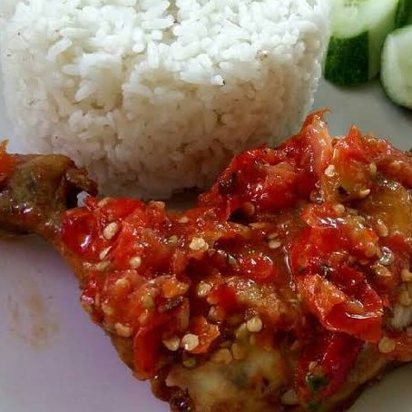 Nasi Ayam Sambal Merah