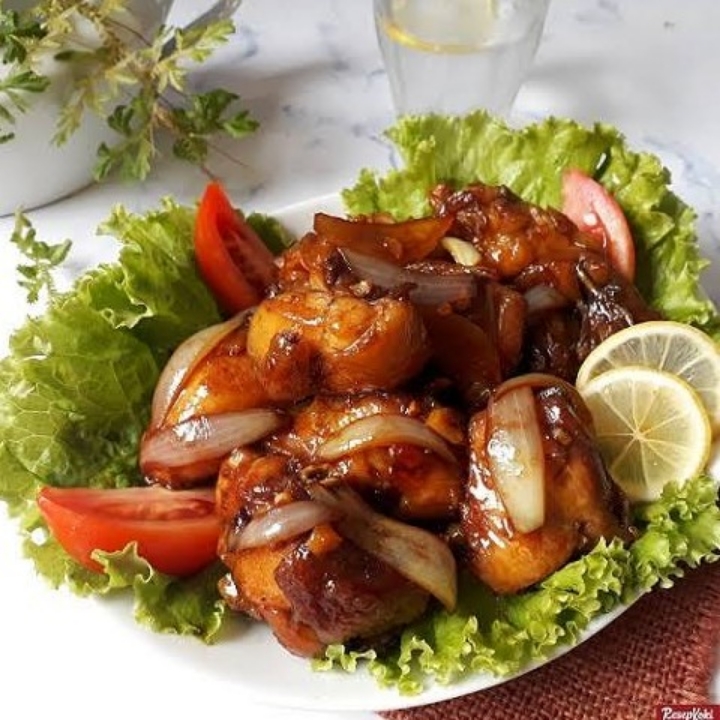 Nasi Ayam Saus Mentega