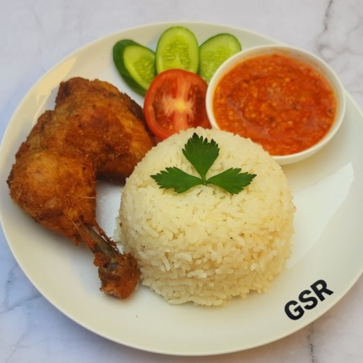 Nasi Ayam Tulang Lunak Biasa