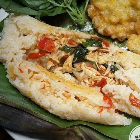 Nasi Bakar Ayam Keju