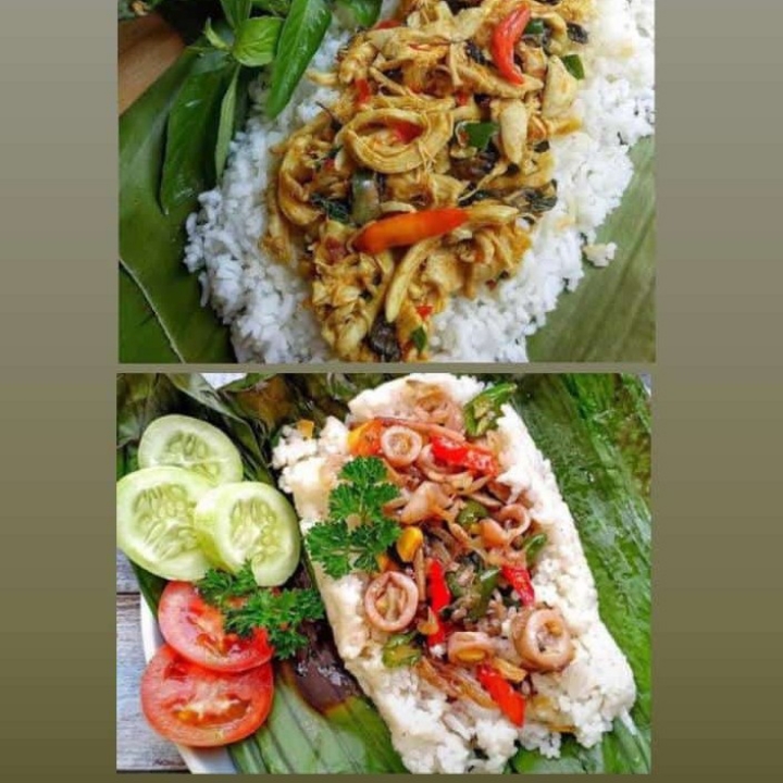 Nasi Bakar Cumi