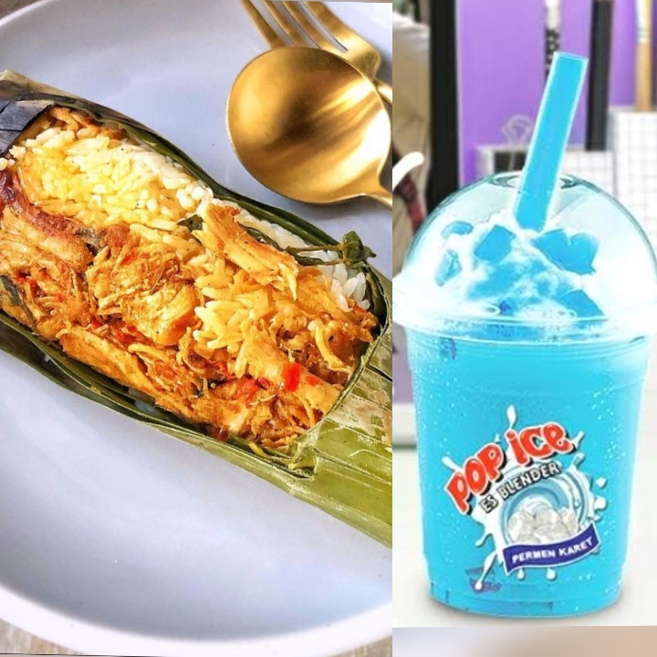 Nasi Bakar Kid Plus Pop Ice