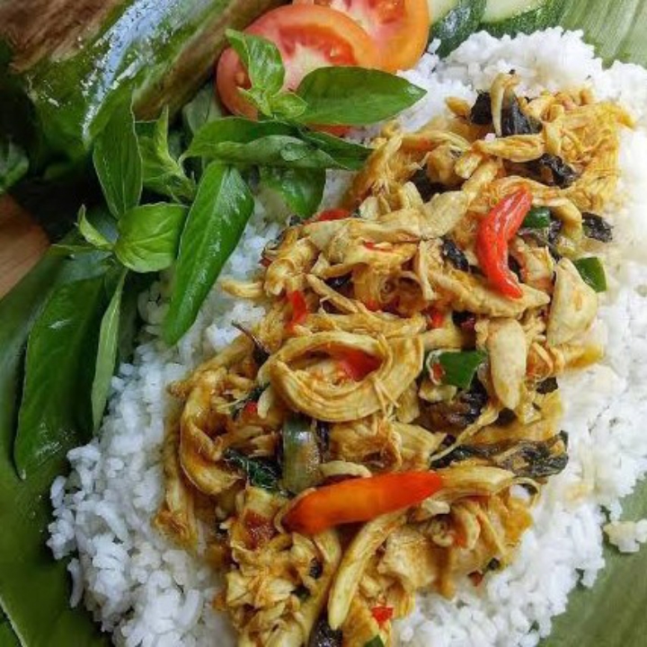 Nasi Bakar Sambal Ayam