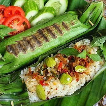 Nasi Bakar Sambel Teri