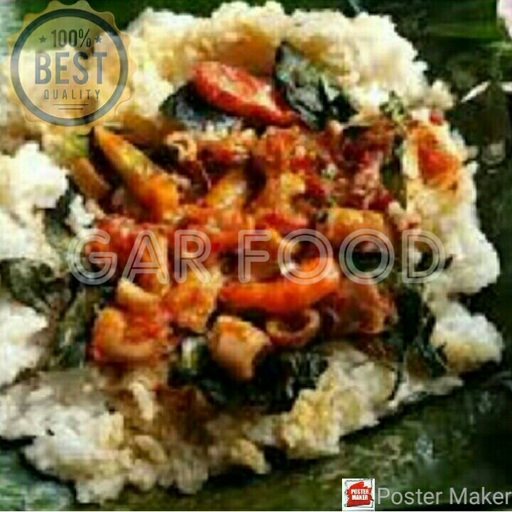 Nasi Bakar Teri Balado