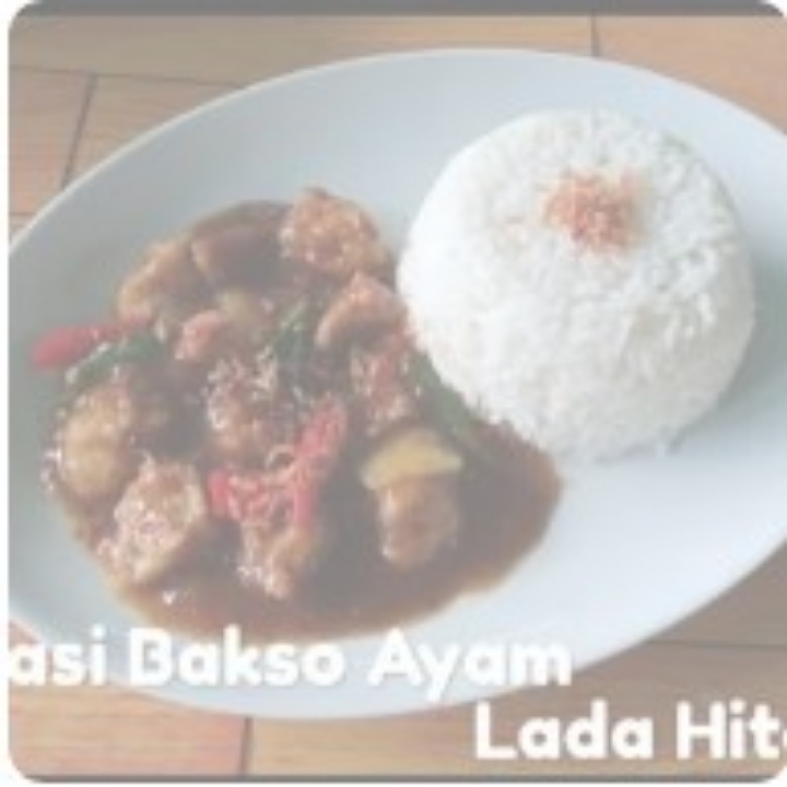 Nasi Bakso Lada Hitam