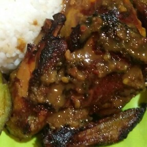 Nasi Bebek Bakar Jumbo  Lemon Tea