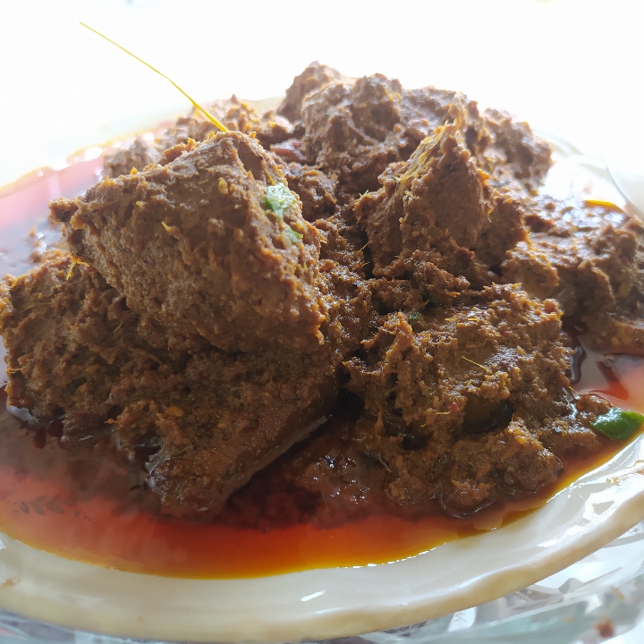 Nasi Bungkus - Rendang Daging 2