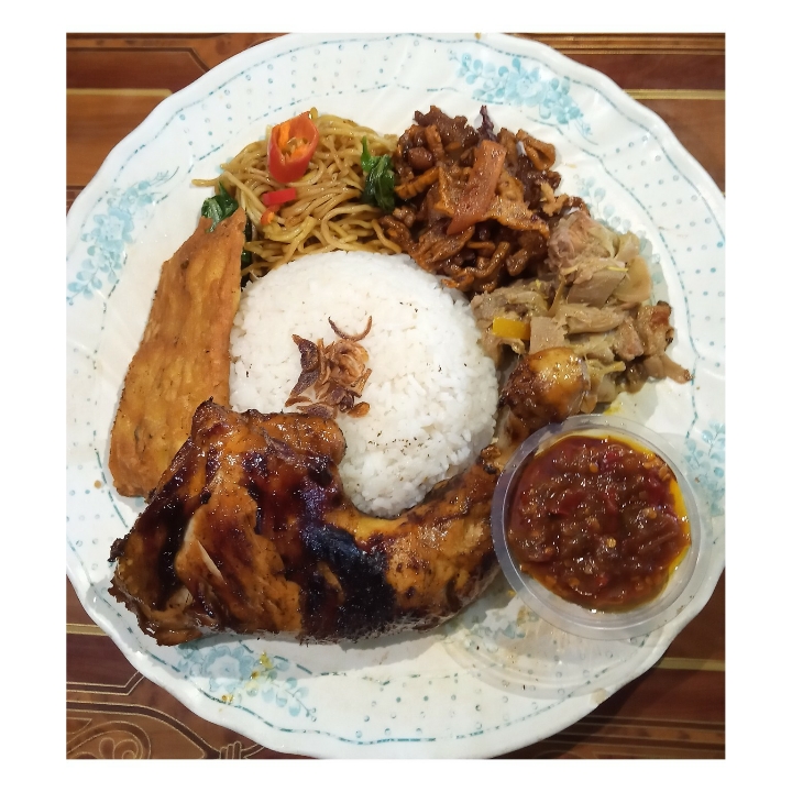 Nasi Campur Ayam Bakar