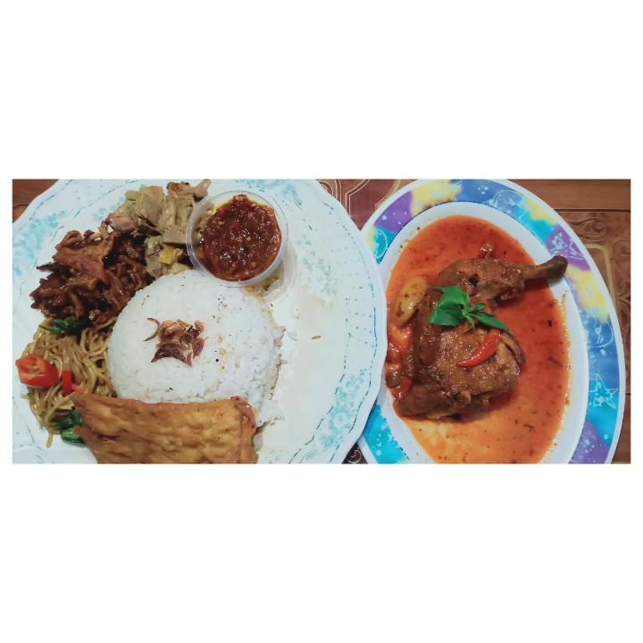 Nasi Campur Ayam Balado