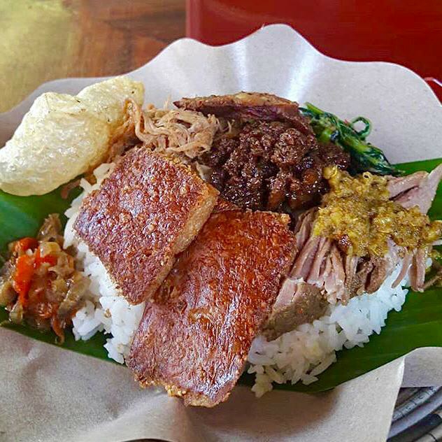 Nasi Campur Babi Kulit Biasa