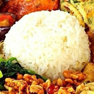 Nasi Campur Telor Crispy Atau Ceplok