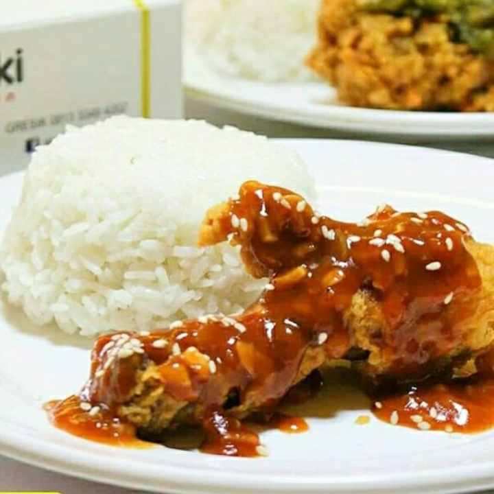 Nasi Chicken BBQ HOT