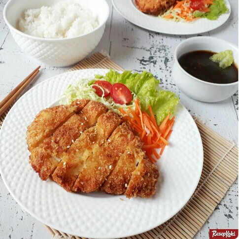 Nasi Chicken Katsu Penyet