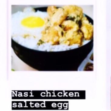 Nasi Chicken Salted Egg