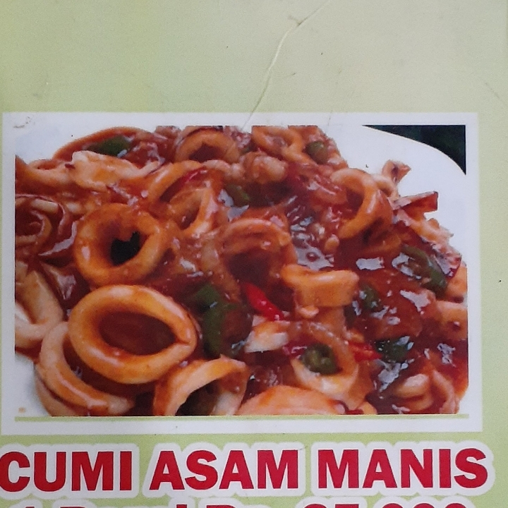 Nasi Cumi Asam Manis