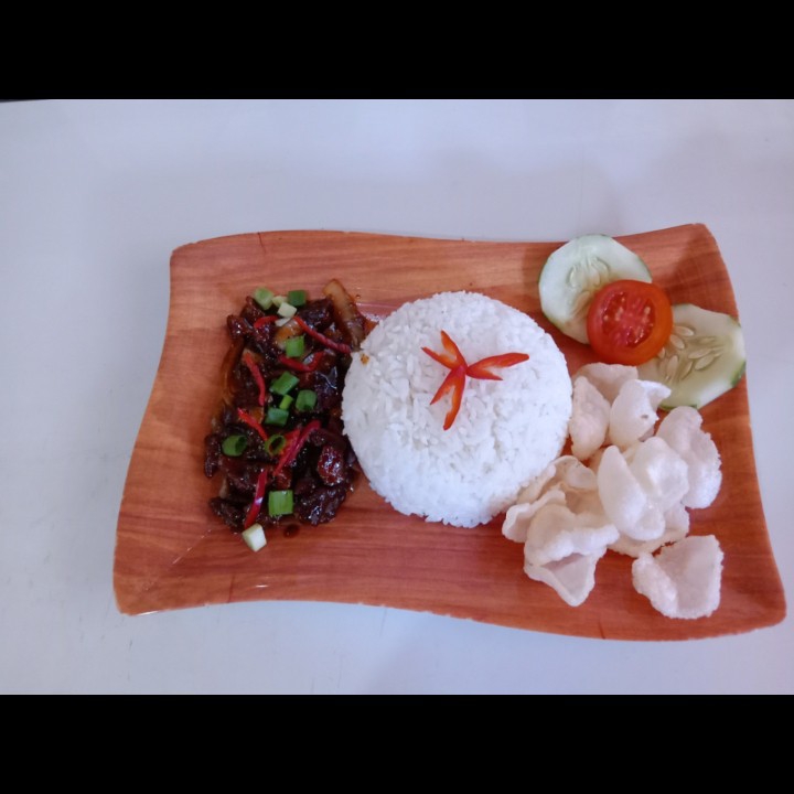 Nasi Danging Lada Hitam