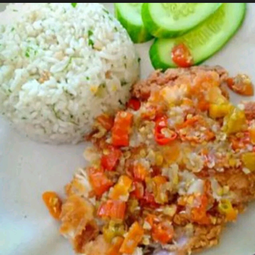 Nasi Daun Jeruk Ayam Geprek