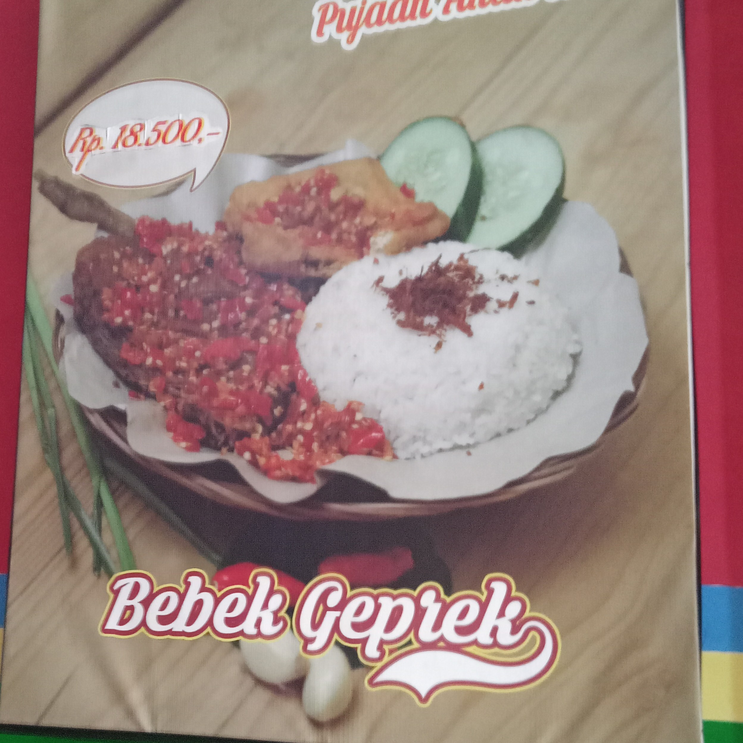 Nasi Geprek Bebek