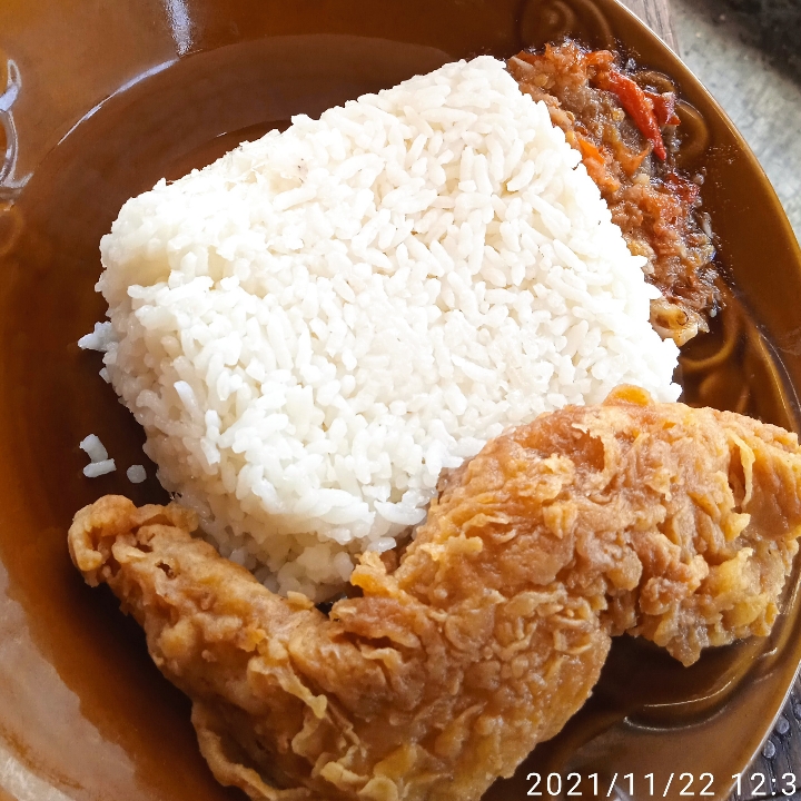 Nasi Geprek Paket Sayap