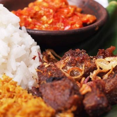 Nasi Gepuk Daging