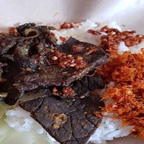 Nasi Gepuk Paru